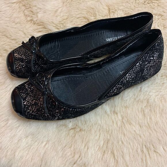 Naturalizer Black Snake Print Ballet Flats size 7 - Picture 7 of 9